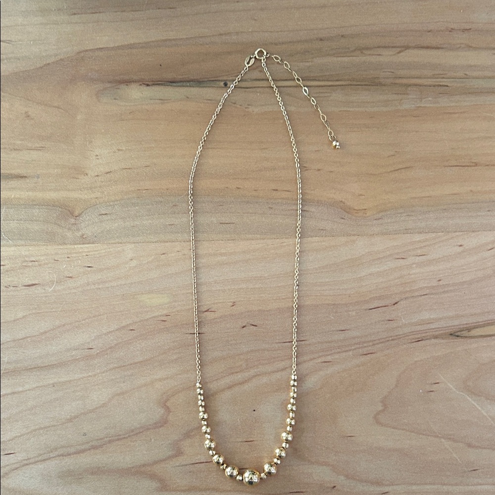 Milor Elegant 14k Yellow Gold Beaded Necklace